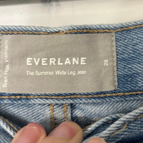 Everlane The Summer Wide Leg Jean Light Wash High Rise Women’s 28 - Picture 9 of 12
